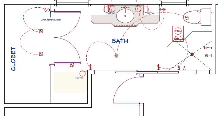 Bathroom Model Plan
