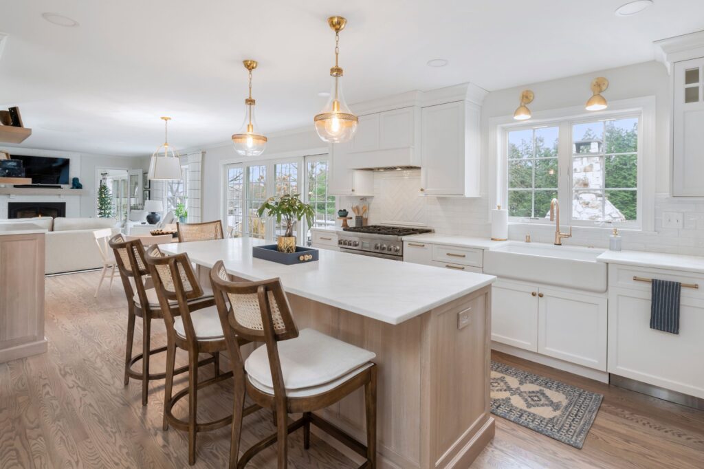 Lower Gwynedd White Kitchen with Wood Accents