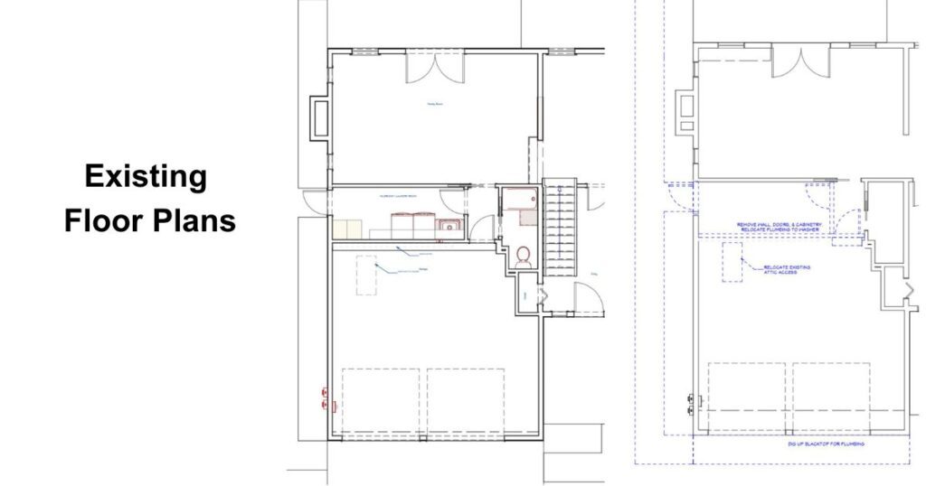 Creative Contracting Existing Floor Plans