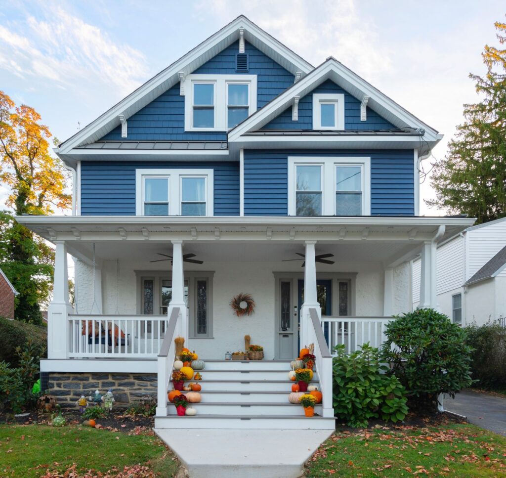 Exterior image of a renovated Craftsman style home in Havertown, PA