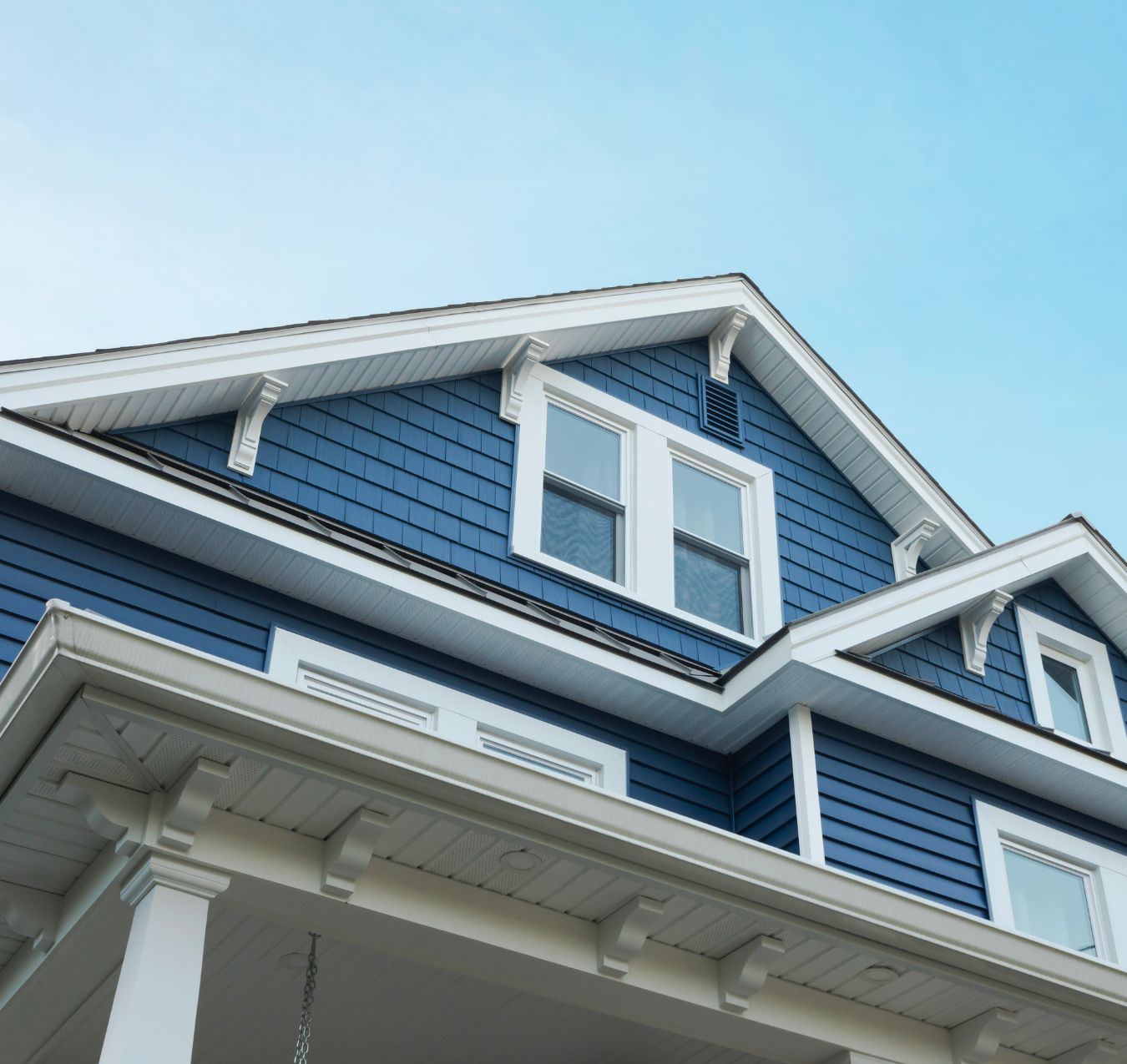 Roof details of an exterior renovation in Havertown, PA