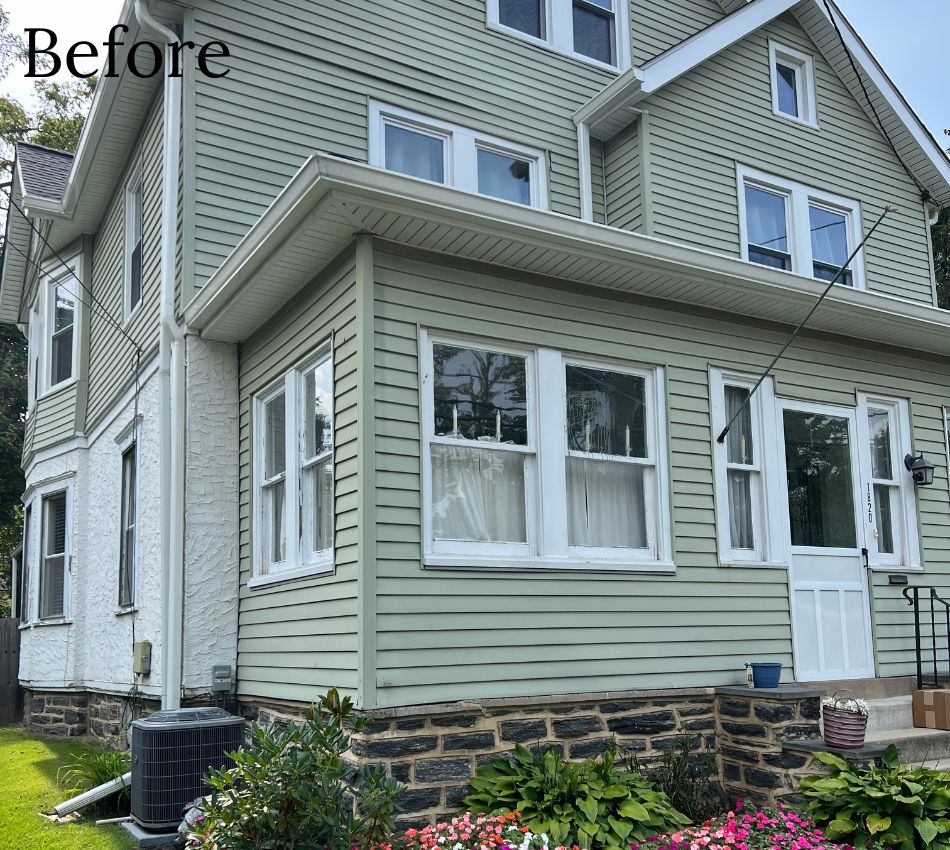 Before image of Craftsman style home in Havertown, PA