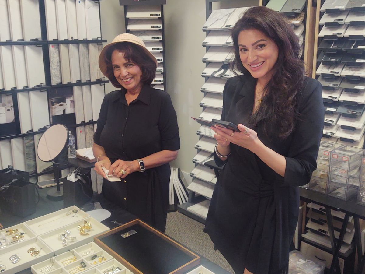 Pic of Amy Devan in Creative Contracting PA showroom